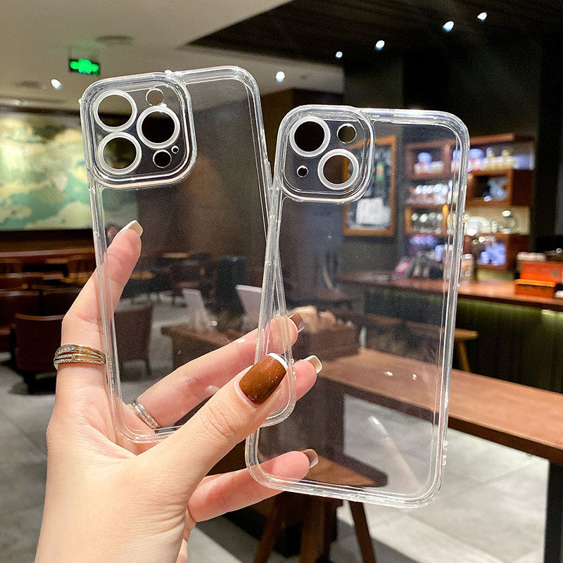 Transparent Hard Back Cover Luxury Shockproof Clear Phone Case For iPhone 16 15 14 13 12 11 Pro Max X XR XS XS Max 6S 7 8 Plus
