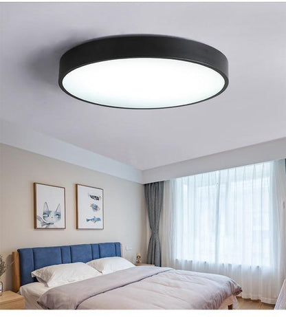 Modern Nordic LED Ceiling Lights Living Room Bedroom Round Corridor Kitchen Lamp Ultra-thin  Kids Room Macarons Remote Control