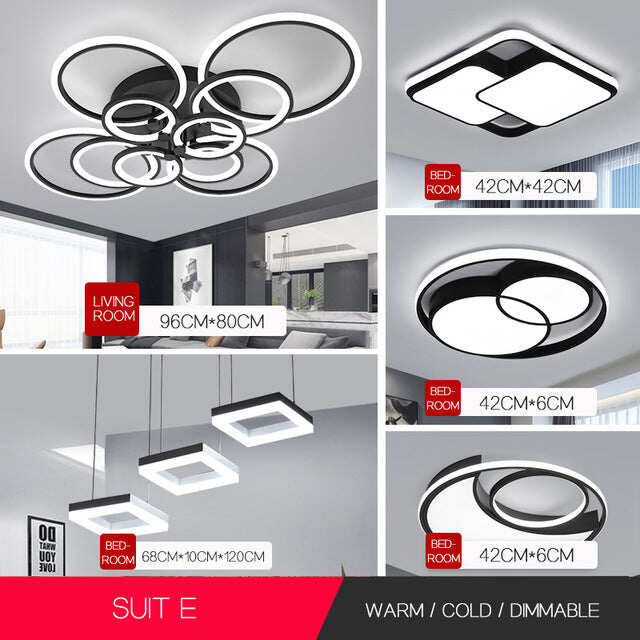 acrylic room modern nordic pendant hanging living room led light bedroom lamp color changing lights led chandelier lighting