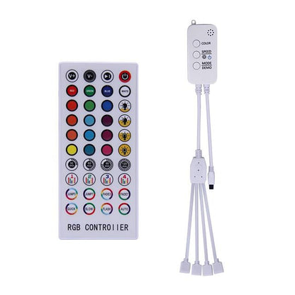 20M LED Strip Lights RGB LED Light Strip Music Sync 1200LEDs LED Strip 2835 SMD Color Changing LED Strip Light Bluetooth Controller and 40 Key Remote LED Lights for Bedroom Home Party