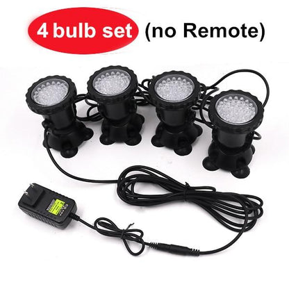 LED Underwater Lights Waterproof Lamp RGB 36leds Underwater Spot Light for Swimming Pool Fountains Pond Water Garden Aquarium