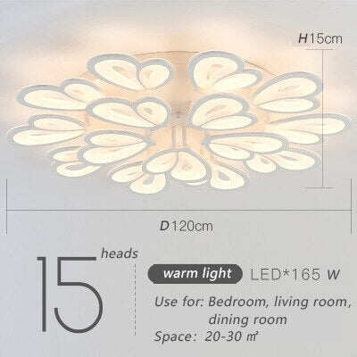 Modern Led Ceiling Light Butterfly Lamp Shape With Remote Control Acrylic Lights For Living Room Bedroom Home Lighting