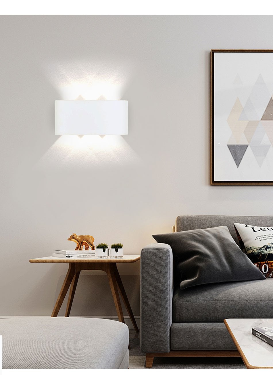Modern Led Wall Lamp  Indoor Stair Light Fixture Bedside Loft Living Room Up Down  Home Hallway Lampada 2W 4W 6W Wall Sconces