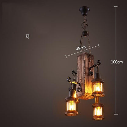The Coffee Restaurant Bar Bar Has A Retro Idea of American Chandeliers