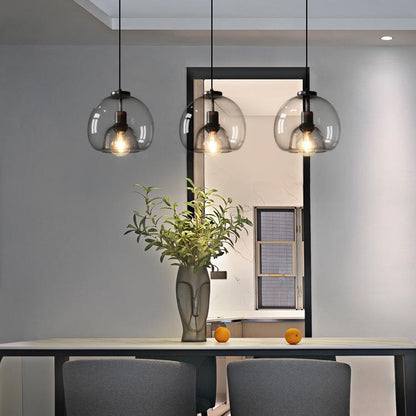 Nordic Glass Chandeliers Three-headed Combination Lamps