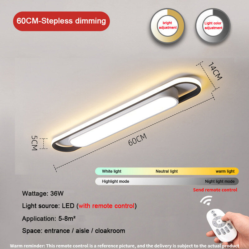 Led Ceil Light Rectangular For Kitchen Home Deco Chandelier Dining Bedrooms Sensor Lamp Modern Ceiling Lights