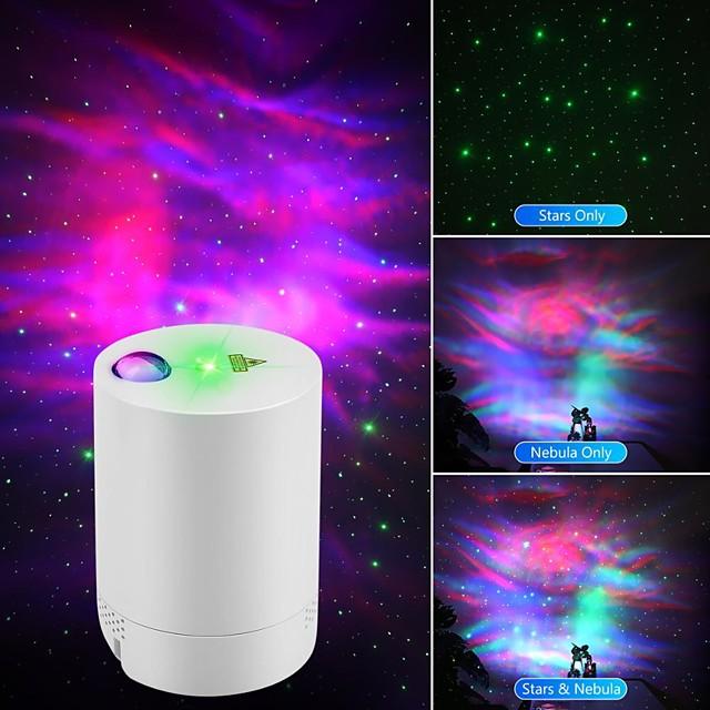 Starry Sky Projector Night Light Projection USB Star Projector Bedroom Party Laser Light 360 Degree Rotation Night Lamp