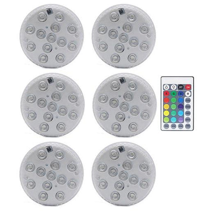 New 16 Colors Submersible Led Lights With Magnet and Suction Cup Pond Fountain Underwater LED Night Light for Vase,Fishtank