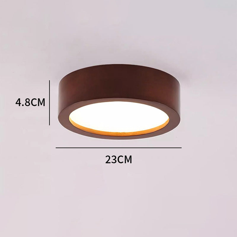 Nordic Living Room Ceiling Lamps Solid Wood Corridor  LED Lamp Apanese Style  Entrance Balcony Bedroom Ceiling Lights