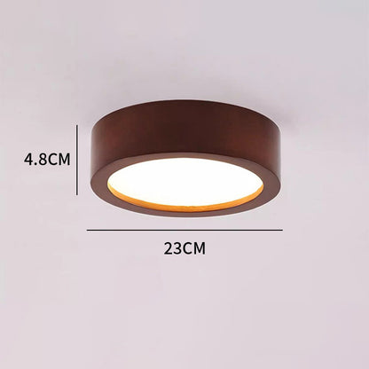 Nordic Living Room Ceiling Lamps Solid Wood Corridor  LED Lamp Apanese Style  Entrance Balcony Bedroom Ceiling Lights