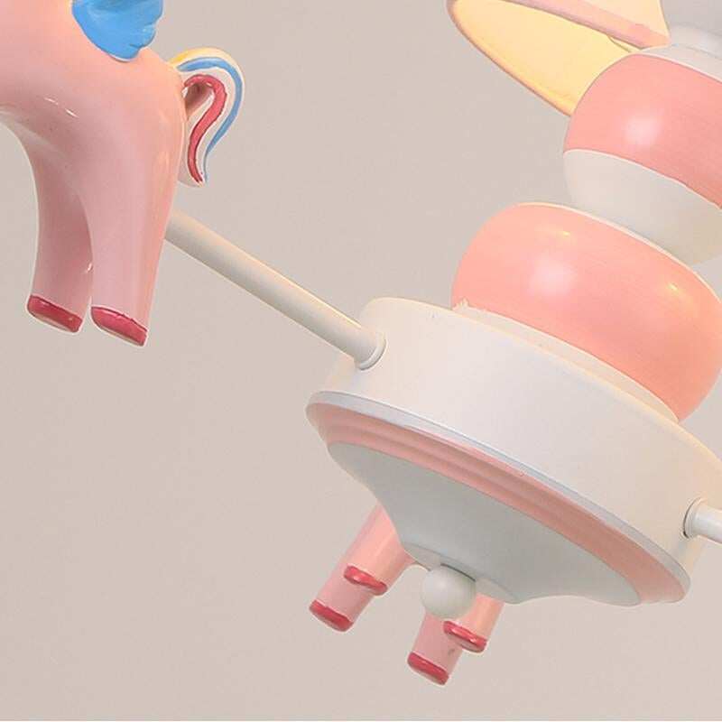 Chandelier Children's Room Lamp Boy And Girl Baby Bedroom Chandelier Nordic Pastoral  Cartoon Creative Pegasus Lamps