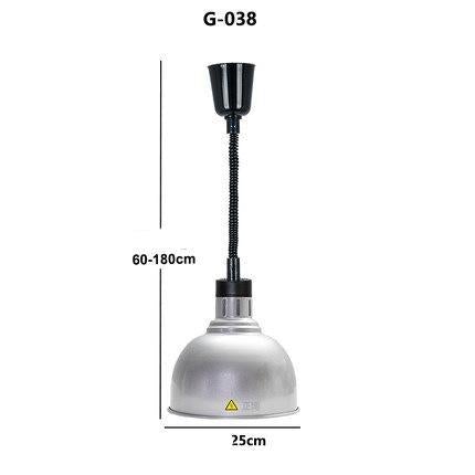 Restaurant Food Insulation Lamp Heating Lamp Commercial Chandelier Single-head Food Insulation Heating Lamp Barbecue Lamp