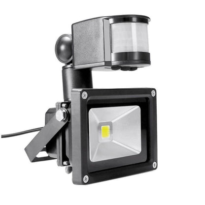 PIR 10W LED floodlight Ivanowa 12V 24V input spotlight waterproof Solar system garage security Motion Sensor Time adjustable
