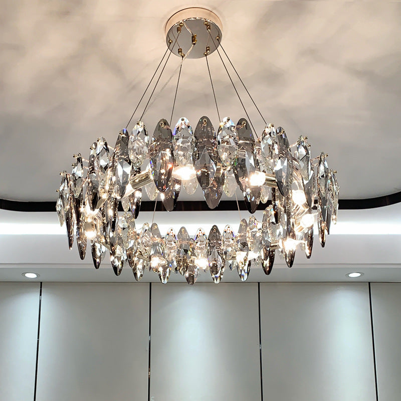 Luxury Crystal Chandelier Living Room Lamps Upscale Modern Lamps