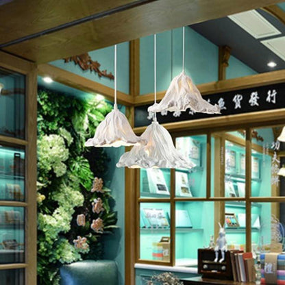 Retro Creativity Withered Lotus Leaf Branch Lamp Village House Decorative Chandelier Engineering Custom Lamp