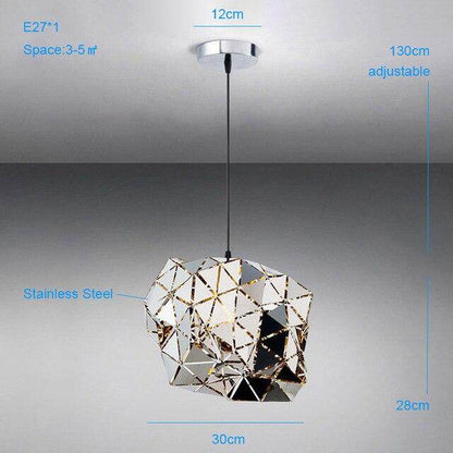 Modern Stainless Steel Pendant Lights Minimalist Style Pendant Lights Dining Room Lled Pendant Lamps Led Luminaire Suspendu