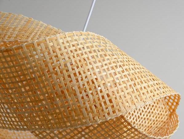 Creative Personality Chandelier Special-shaped Craft Bamboo Woven Lamp