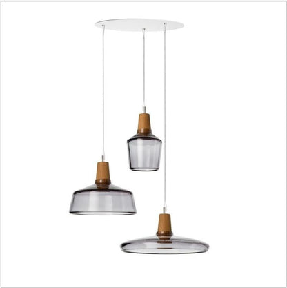 Modern Wood Art Creative Personality Bedroom Bedside Chandelier Fashion LOFT Restaurant Bar Carat Glass Chandelier