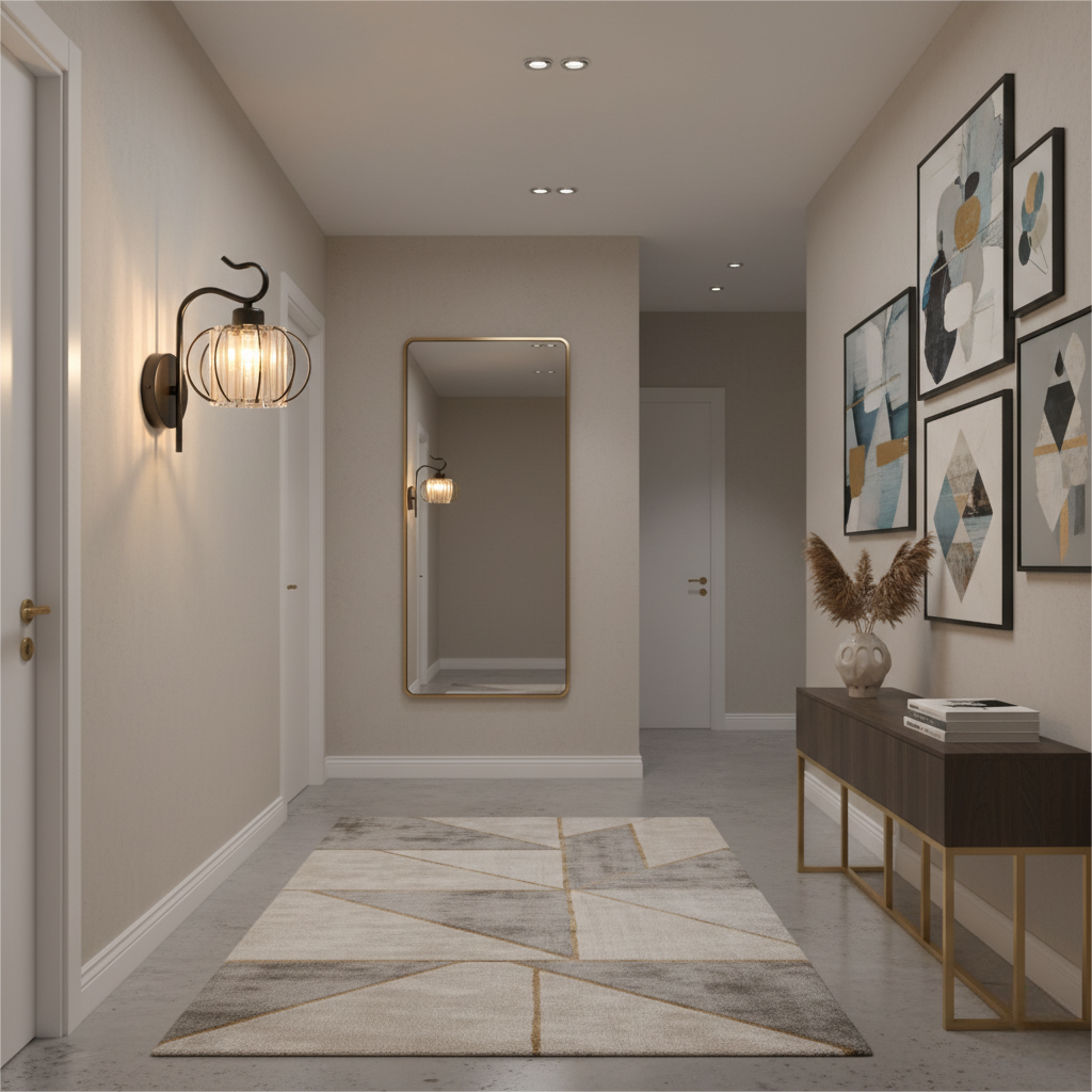 Modern Luxury Gold Wall Lamp Nordic Creative Crystal Sconce Living Room Hallway Bedside Indoor LED Wall Light