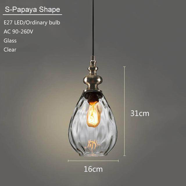 Modern Creative Europe Glass Pendant Light LED E27 With 3 Colors For Bedroom/Restaurant/Living Room/Kitchen/Cafe/Hotel/Office