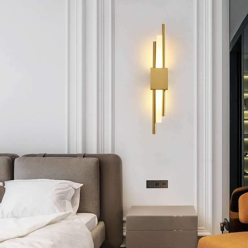 Modern Light Luxury Bedroom Copper Wall Lamp