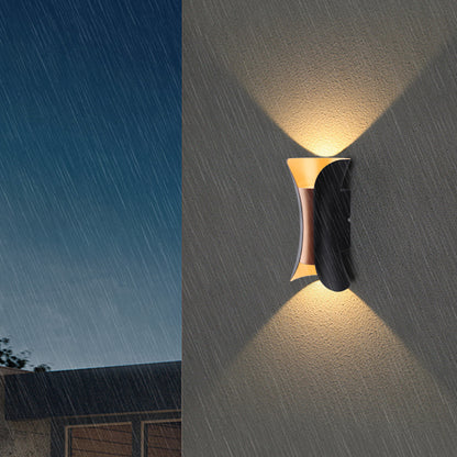 10W LED Wall Light Outdoor Waterproof IP65 Porch Garden Wall Lamp & Indoor Bedroom Bedside Decoration Lighting Lamp Black