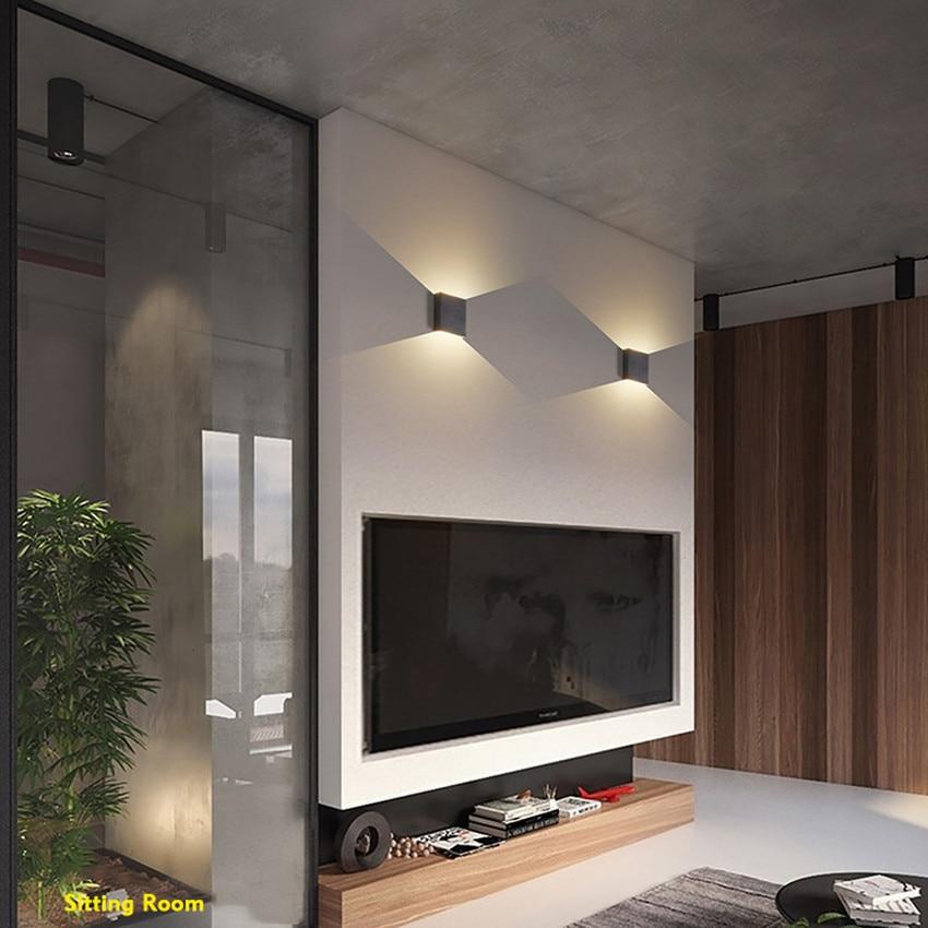 6W Up and Down Wall Lamps Dimmable LED Aluminium Wall Light LED Wall Lamp For Bedroom Living Room Corridor Aside Lighting BL06
