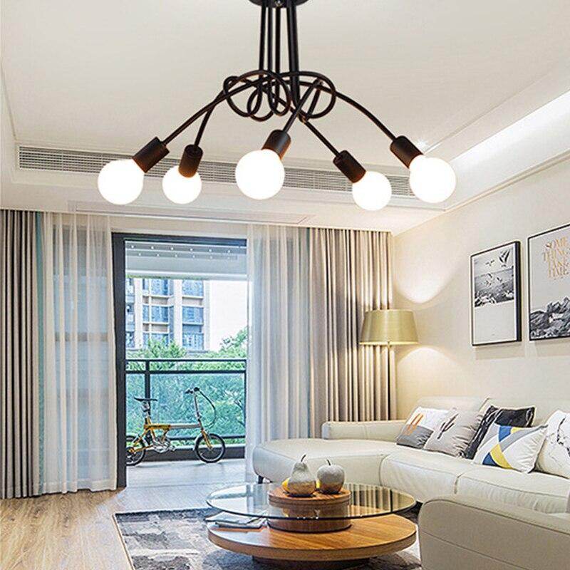 Modern Industrial Creative Personality Spider LED E27 Ceiling Light For Bedroom Living Room Study Restaurant Hotel Cafe Bar Hall
