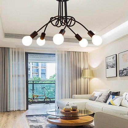 Modern Industrial Creative Personality Spider LED E27 Ceiling Light For Bedroom Living Room Study Restaurant Hotel Cafe Bar Hall