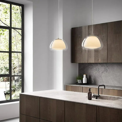 Modern LED Glass Pendant Light Designer Jelly Pendant Lamp For Living Room Kitchen Restaurant Simple Dining Table Hanging Light