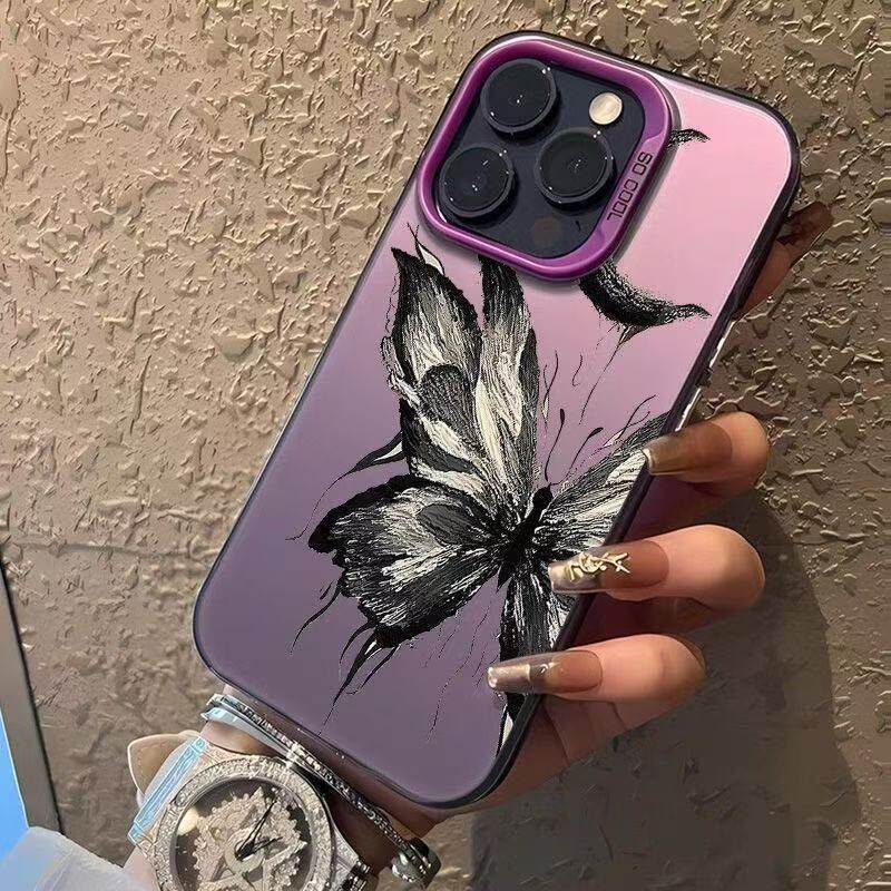 Case for Iphone17 16 15 11 12 Promax Personalized Anti-drop 13 14 Dark Butterfly Moon Phone Case