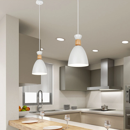 LED Pendant Lamp Modern Hanging Lights Pendant Lighting Wood Modern Lighting For Restaurant Pendant Lighting Dining Room Bedroom