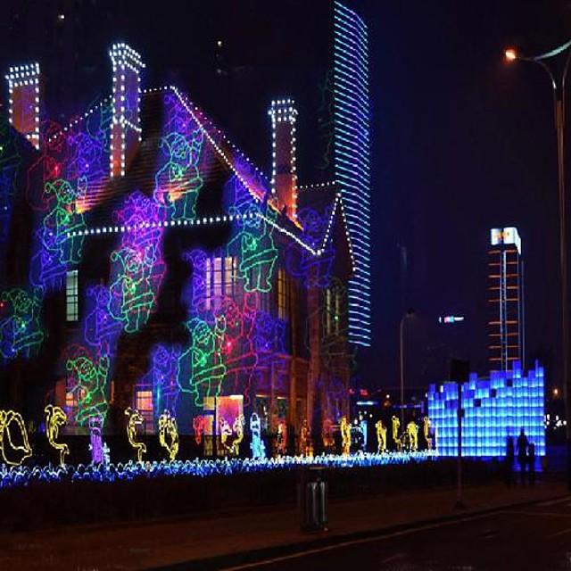1pcs x-37p-d garden laser lights projector 18 festive designs for christmas halloween blue green red 3 color waterproof laser projector