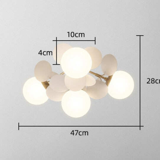 Bedroom Lamps Warm And Romantic Creative Online Celebrity Ins Petal Ceiling Lamp