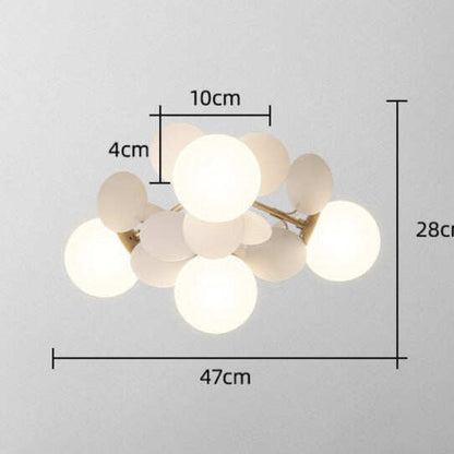 Bedroom Lamps Warm And Romantic Creative Online Celebrity Ins Petal Ceiling Lamp