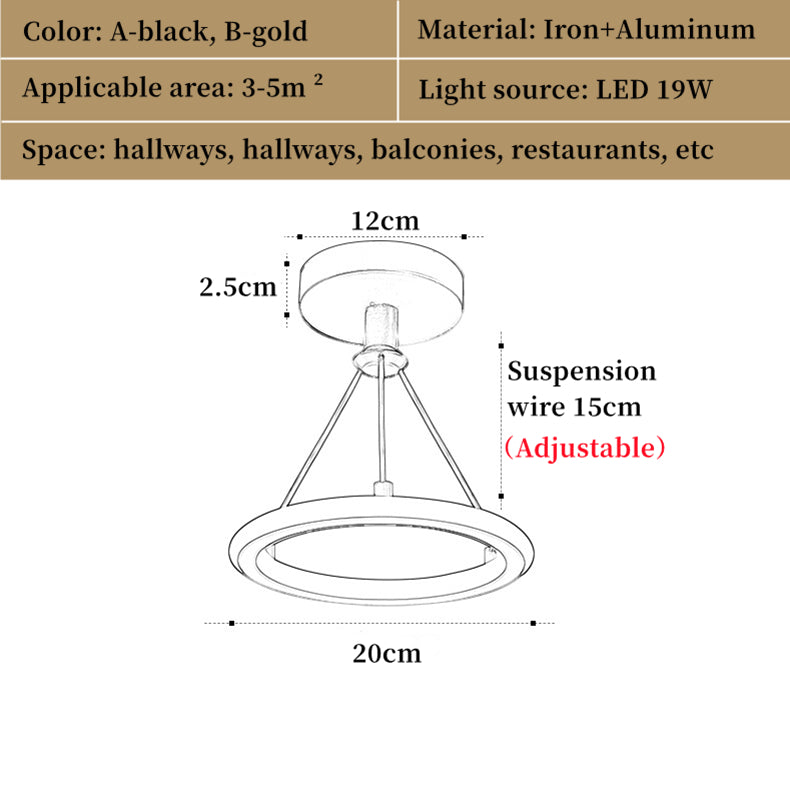 Nordic Creative Indoor Chandelier Retractable Modern Metal LED Pendant Light Hanging Lamp