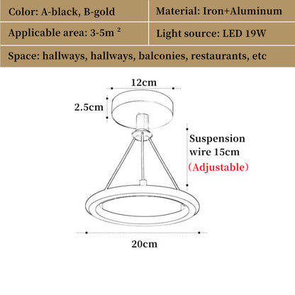 Nordic Creative Indoor Chandelier Retractable Modern Metal LED Pendant Light Hanging Lamp