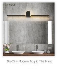 Hot Selling LED Wall light Bathroom Mirror warm white /white washroon wall Lamp fixtures Aluminum boby & Stainless Steel