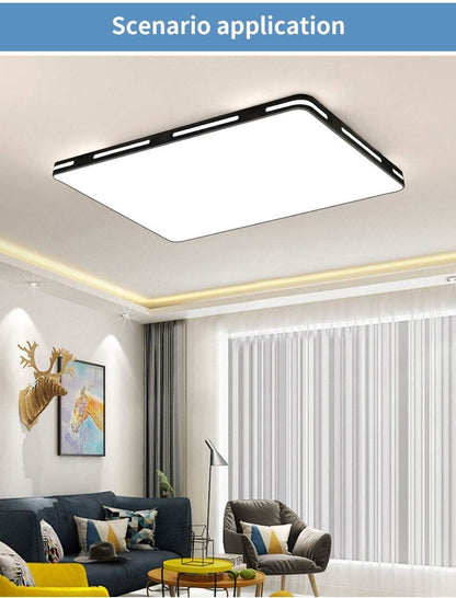 LED Ceiling Light Modern Lamp Panel Living Room Round Lighting Fixture Bedroom Kitchen Hall Surface Mount Flush Remote Control