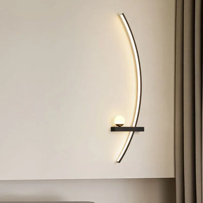 Modern LED Wall Lamps Minimalist Stripes Wall Sconce Decorative for Bedroom Bedside Home Living Room Background Lighting Luster