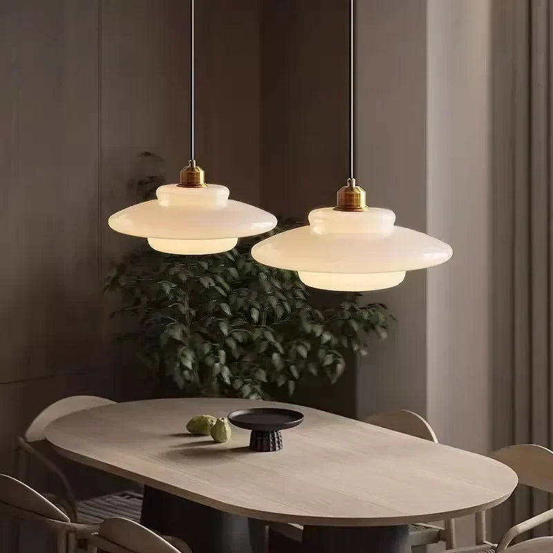 Nordic LED Glass Pendant Lamp Art Decorative Dinning Room Lamp Kitchen Island Bedrrom Bedside LED E27 Modern Light Fixtures
