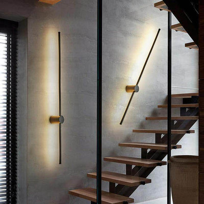 Modern LED Cylindrical Pendant Lights Background Strip Hanglamp Long Bar Luminarias Long-Line Bedroom Industrial Lamp