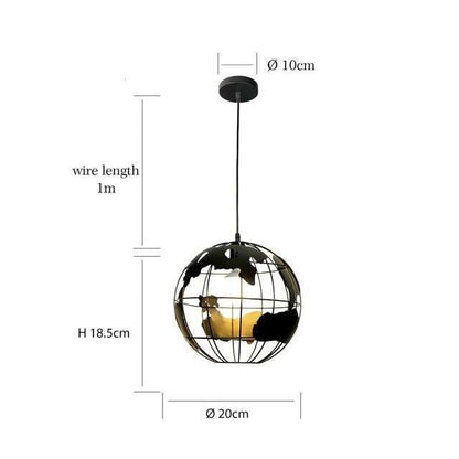 Modern Global Earth Pendant Lights suspension luminaire for Living Room Restaurant Home Lighting Fixtures pendant lamps