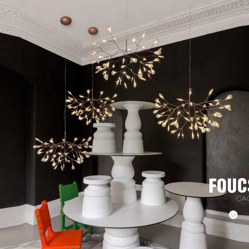 45 Heads, Large Modern Led Pendant Light Nordic Acrylic Branches Dining Room Kitchen Light Cherry Blossoms LED Light