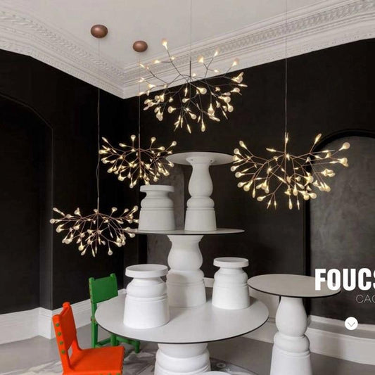 45 Heads, Large Modern Led Pendant Light Nordic Acrylic Branches Dining Room Kitchen Light Cherry Blossoms LED Light