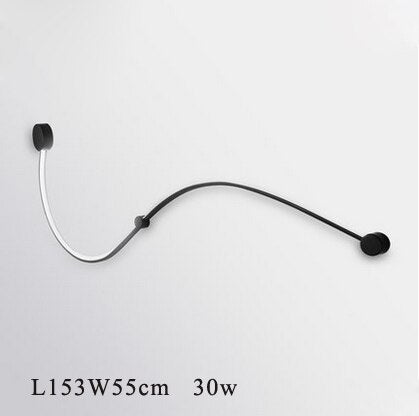 LED Postmodern Nordic Iron Aluminum Acrylic Belt LED Lamp LED Light Wall lamp Wall Light Wall Sconce For Store Bedroom Corridor
