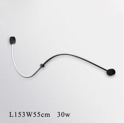 LED Postmodern Nordic Iron Aluminum Acrylic Belt LED Lamp LED Light Wall lamp Wall Light Wall Sconce For Store Bedroom Corridor