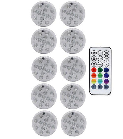 Upgrade Magnet RGB Submersible Light IP68 13LEDs Underwater Night Lamp Outdoor Vase Bowl Pond Swimming Pool Decor Lamp