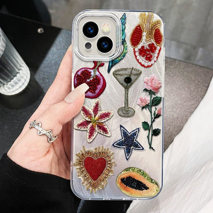 Starfish Flower Case for iPhone 17Pro 16 15 14 13 12 11 Pro Max XR 7 8 Plus Shockproof Cover Dustproof Casing