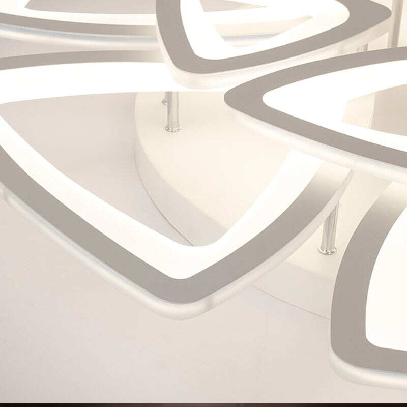 Black Modern Ceiling Lights Fixtures For Dining Living Room Acrylic Lampshade Bedroom Lamp Body Matt White Space 10-30 Meters